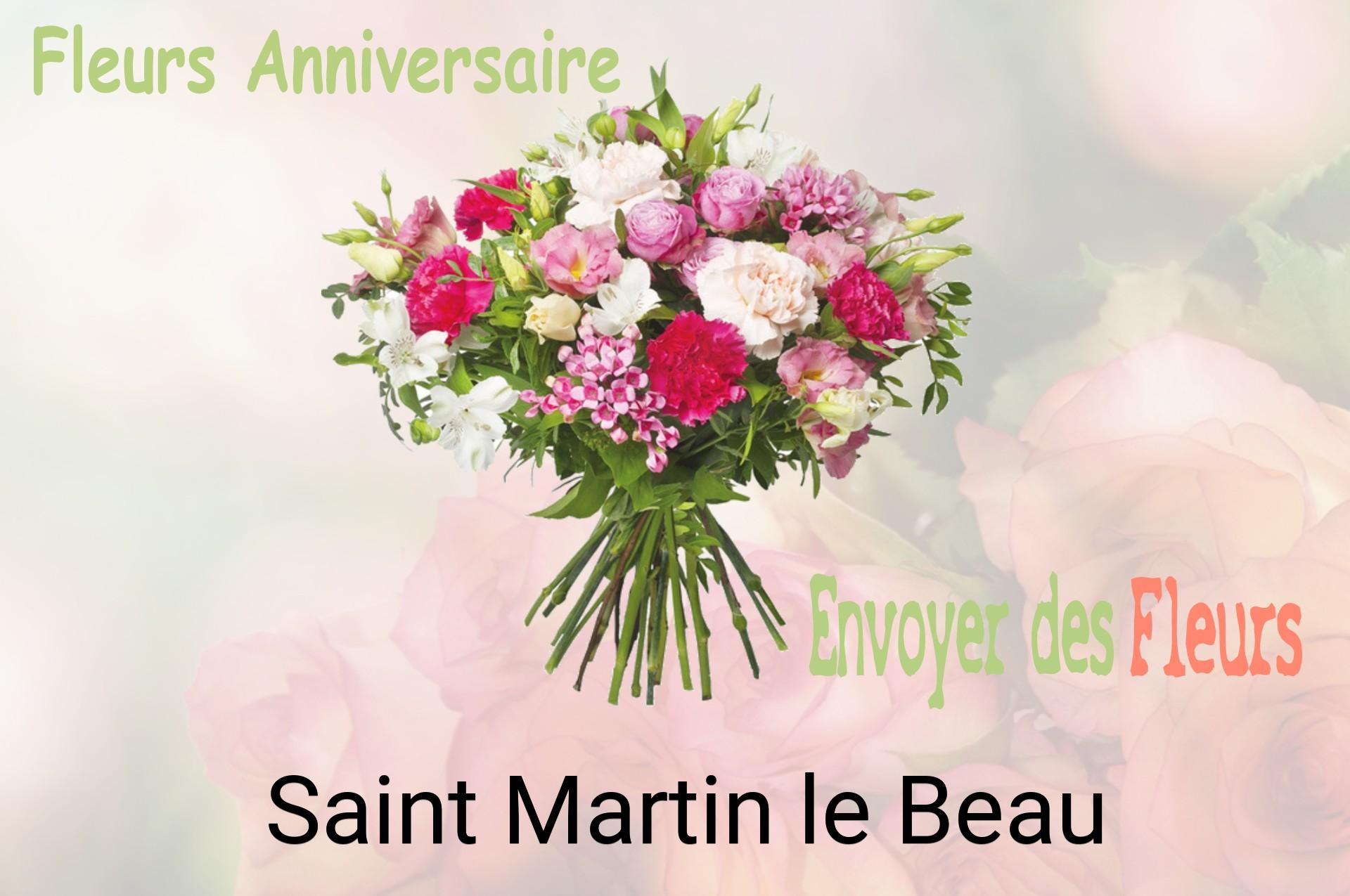 Bouquet de fleurs d’anniversaire livré à Saint-Martin-le-Beau