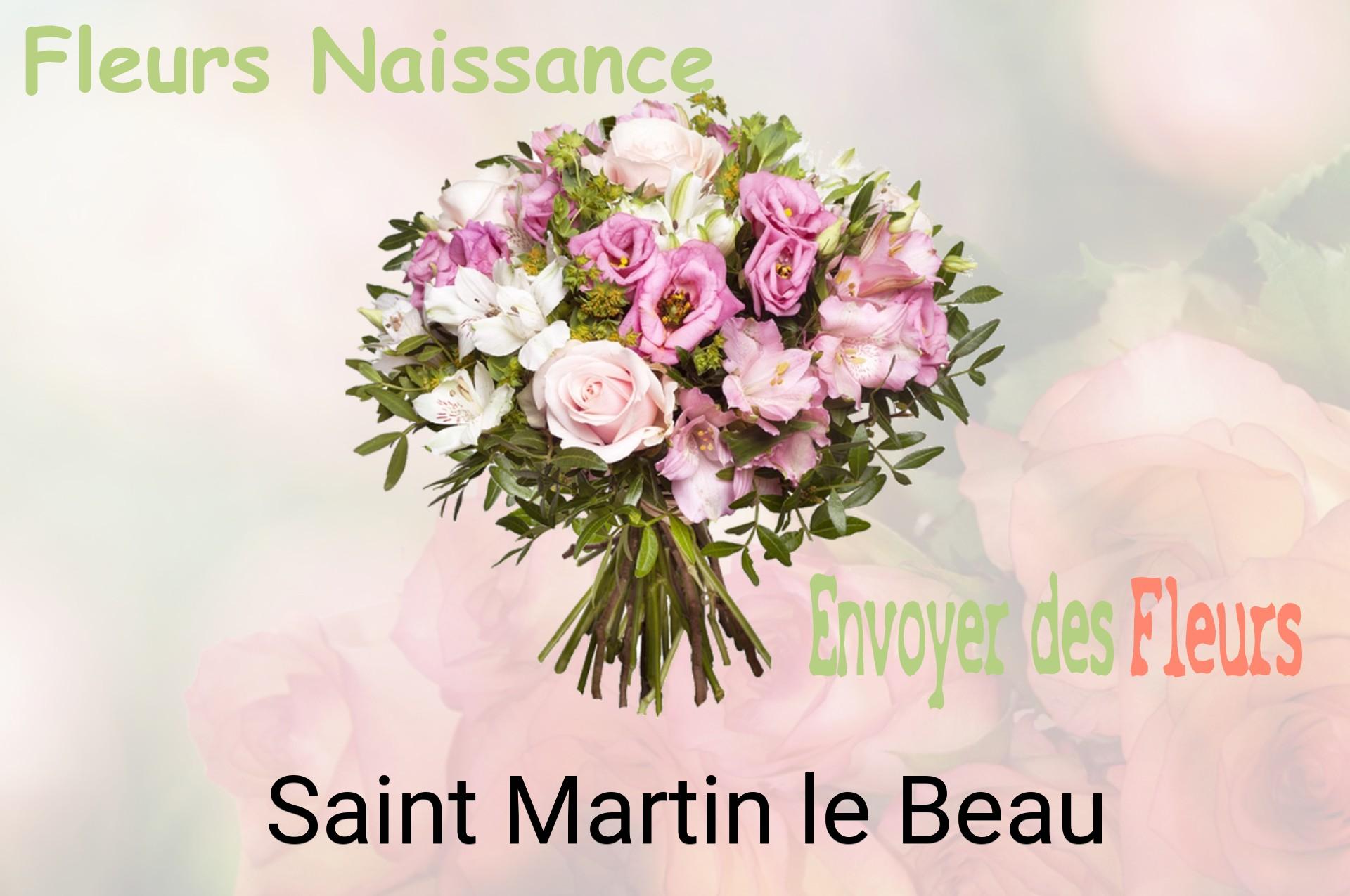 Bouquet de fleurs de naissance livré à Saint-Martin-le-Beau